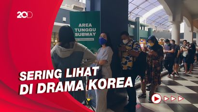 Rela Antre Berjam-jam Demi Bisa Menikmati Subway Indonesia