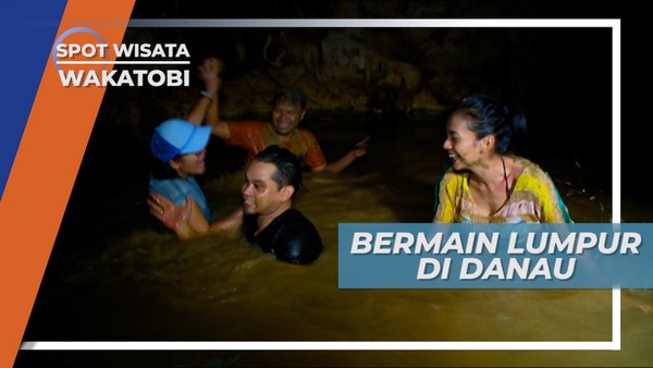 Walau Berair Jernih Ternyata Danau Goa Kelelawar Pulau Kapota Wakatobi ini Juga Berlumpur Tebal 