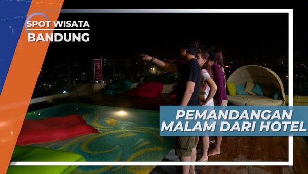 Pemandangan Malam Hari Kota Bandung dari Ketinggian