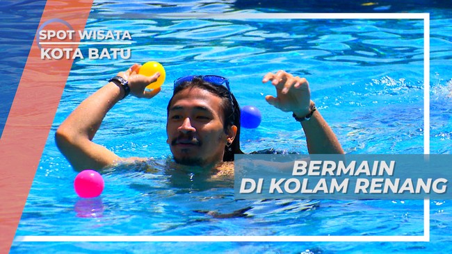 Seru-seruan Habiskan Waktu Bermain Air di Kolam Renang Hotel, Batu
