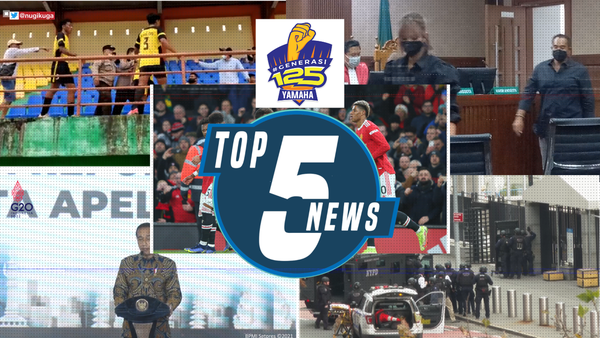 Top 5: Eks Pemain Timnas Tendang Penonton, Jokowi Sindir Kapolda-Kapolres