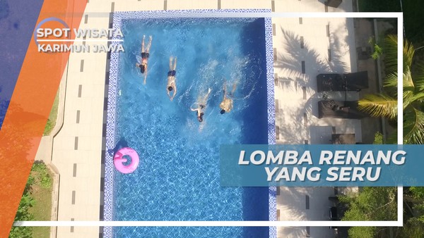 Lomba Renang yang Seru, Adu Cepat di Kolam Renang Hotel Karimun Jawa
