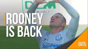 Cetak Gol Indah, Tandai Rooney Kembali ke Everton