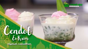 Manisnya Cendol Es Krim untuk Buka Puasa