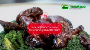 Wok Fried Broccoli with Mushroom and Oyster Sauce