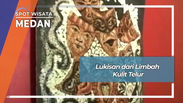 Lukisan dari Limbah Kulit Telur. Medan