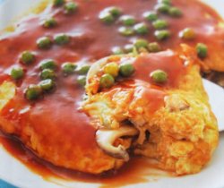 Omelet Jamur Saus BBQ