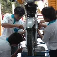 Puluhan Motor Honda Untuk Sekolah