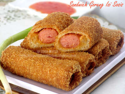 Resep: Sandwich Goreng Isi Sosis