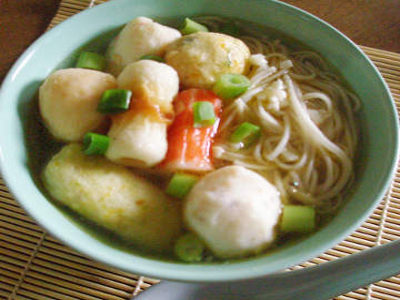 Resep Mie: Mie Thiau Kuah Aneka Bakso