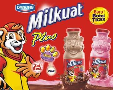 Danone Meluncurkan Milkuat Botol Tiger untuk Memenuhi Zat 