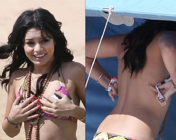 Bikini Mendadak Lepas, Vanessa Hudgens Nyaris Pamer Payudara