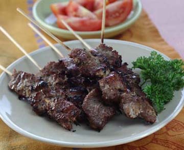 Resep Daging: Satai Sapi Kelapa