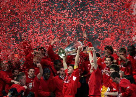 Liverpool menjuarai Liga Champions musim 2004/05 tanpa jadi kampiun di Liga Inggris musim sebelumnya.