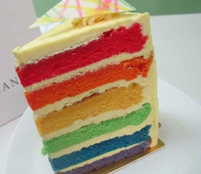 Resep Cake: Rainbow Cake With Citroen & Vanilla Icing