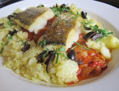 Resep Ikan  Cod  a la Nicoise with Crushed Potatoes