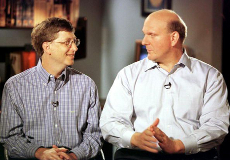 Steve Ballmer, Sobat 'Gila' Bill Gates