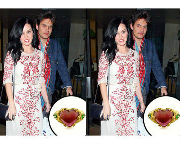 John Mayer Hadiahi Cincin  Bentuk Hati untuk Katy  Perry 