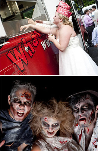 5 Gaya Pernikahan  Eksentrik Ala Zombie Hingga Tanpa Busana