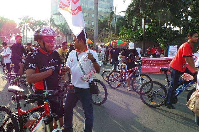 IDI "Eksis" di CFD, Berbagi Kasih Lewat Pesan-pesan Kesehatan