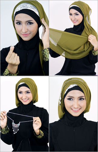 Tutorial Hijab Untuk Tampil Elegan Saat Datang Ke Pernikahan Teman