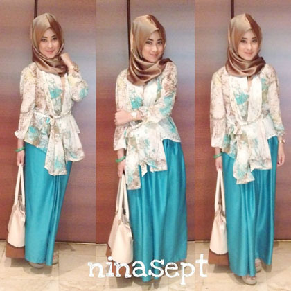 Hijab Style Cantik Feminin Nina Septiani Pemenang 