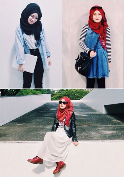 Hijab Style: Gaya Edgy dengan Boot Ala Sofia, Hijabers Singapura 1 Hijab Style: Gaya Edgy dengan Boot Ala Sofia, Hijabers Singapura 1