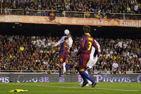 Final Copa del Rey antara Real Madrid vs Barcelona di Estadio Mestalla, 20 April 2011. (Getty Images/David Ramos)