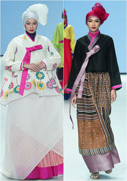 Hijab Style Cantik dengan Hanbok  Khas Korea di Koleksi 