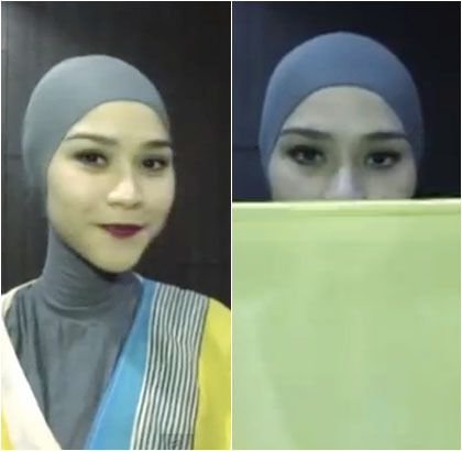 Tutorial Hijab Zaskia Adya Mecca yang Simpel dan Unik - 2