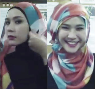  Tutorial Hijab dengan Aksen Topi untuk Hang Out