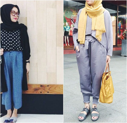  Hijab Style Tampil Santai untuk Liburan Ala Adetya Herdini