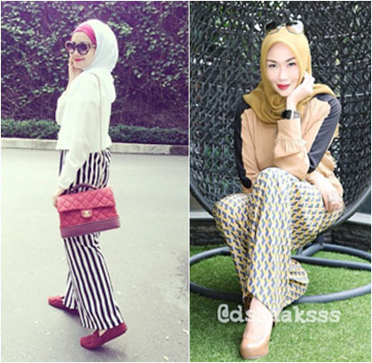 Hijab Style Bergaya Retro Dengan Padu Padan Celana Palazzo Hijab Style Bergaya Retro Dengan Padu Padan Celana Palazzo