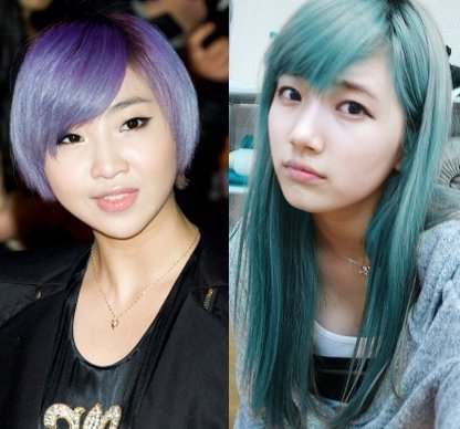 Korean Style Warna  Rambut  Neon  Selebriti Korea Yay Or Nay 