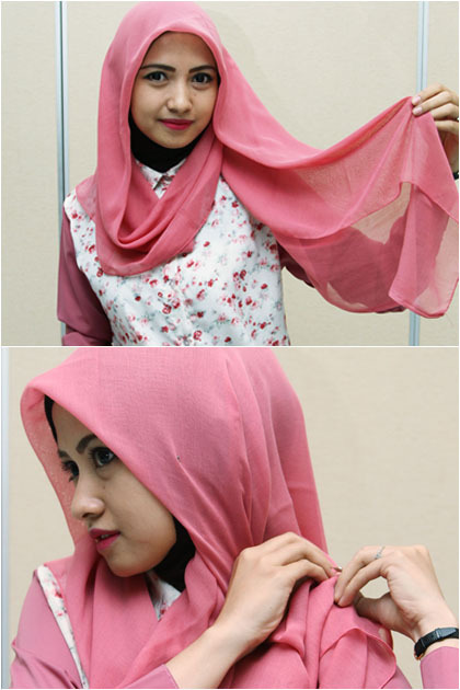 Tutorial Hijab Simple untuk Tampil Kasual Ala Juara 2 