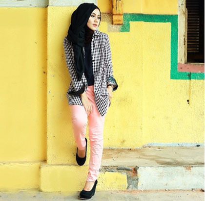 Hijab Style Gaya Streetstyle Foto Model Berhijab Lany 