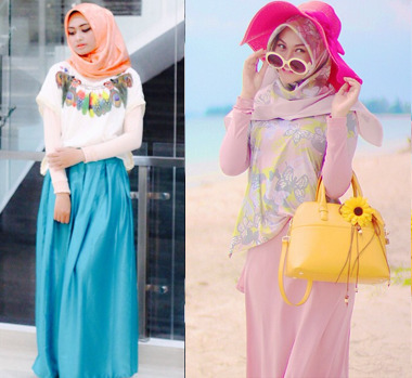 Hijab Style Tips Padu Padan Atasan Lengan  Pendek 