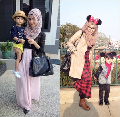  Hijab  Style Gaya  Stylish Ibu Anak  Ala Selebgram Rezky 