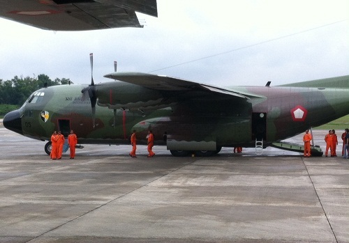 5 Pesawat Hercules TNI AU yang Akan Jemput TKI Ilegal Tiba 