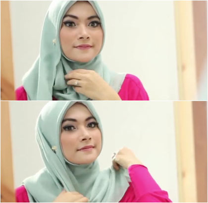 Image Result For Tutorial Hijab Pashmina Tipis