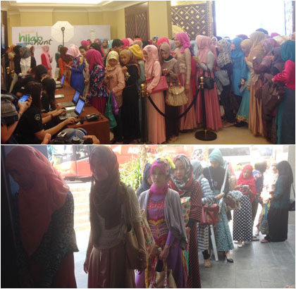 Foto: Antrean Panjang Audisi Sunsilk Hijab Hunt di Bandung