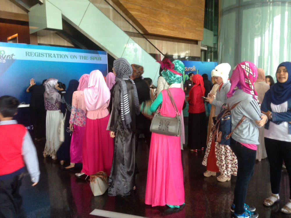 Foto: Antrean Panjang Ratusan Hijabers di Sunsilk Hijab 