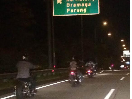 motor gede jalan surat Ring Tol Outer Duh, Bogor Road Moge Jalan Masuk