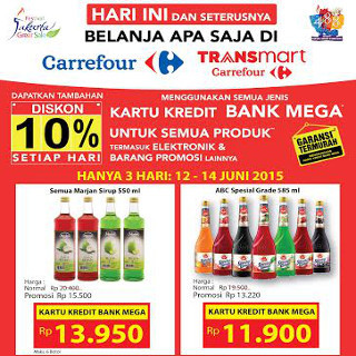 Jelang Puasa, Carrefour Jual Sirup Murah Meriah