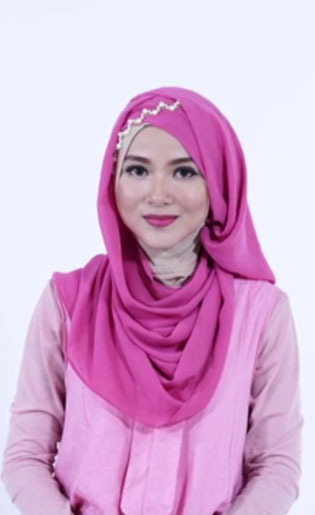 cara memasang headpiece hijab