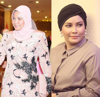 Foto Gaya Hijab Sultanah Nur Zahirah Permaisuri Raja 