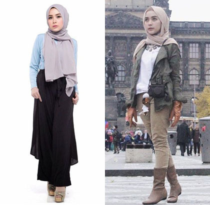 Foto: Penampilan Stylish Hijabers Cantik Asal Bogor 