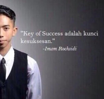 Ini Imam Rochsidi yang Tenar Karena Meme Key of Success