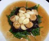 Braised Dried Scallop With Roasted Garlic And Chinese Fat Choy