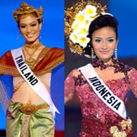 Thailand Kalahkan Indonesia di Sesi Busana Nasional